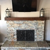 Stone Face Fireplace - Truestone Dressed Sunset