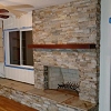 Stone Face Fireplace - Truestone Dressed Desert Gold