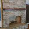 Stone Face Fireplace - Truestone Dressed Desert Gold