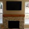 Stone Face Fireplace - Truestone Dressed Desert Gold