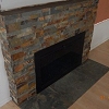 Stone Face Fireplace - Truestone Dressed Desert Sunset