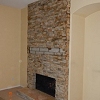 Stone Face Fireplace - Truestone Desert Gold