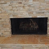 Stone Face Fireplace - Truestone Desert Gold