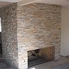Stone Face Fireplace - True Stone Desert Gold