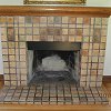 Batchelder Tile Fireplace and hearth