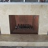 Marble Tile Face Fireplace and raised hearth