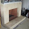 Marble Tile Face Fireplace and raised hearth