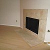 Travertine Tile Face Fireplace and hearth