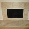 Travertine Tile Face Fireplace and hearth