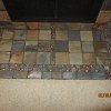 Batchelder Tile Face Fireplace and hearth