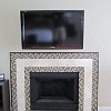 Moasic and Marble Tile Fireplace