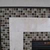 Moasic and Marble Tile Fireplace