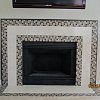 Moasic and Marble Tile Fireplace