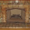 Batchelder Tile Face Fireplace and hearth