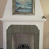 Decorative Tile Plaster Fireplace