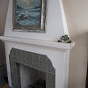 Decorative Tile Plaster Fireplace