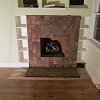 Batchelder Tile Face Fireplace and hearth